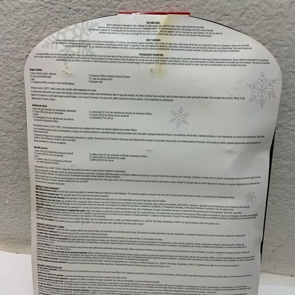 New Wilton Non-Stick Christmas Cookie Pan Holiday Shapes 12 Cavity A12 - Picture 5 of 5